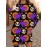 Plus Size Women's Oversized Long Sleeve Sweatshirt - 3D All-Over Print Black & Purple Cat & Skull Costume Design (Pink Paws/White Eyes) - Cozy Winter Warm Pullover for Halloween Party Outfit, Casual Fall Sweater
