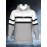 Men's 3D Illusion Hoodie with Spooky Black & White Striped Sleeves & Grey Front - Full-Zip Hooded Sweater, Long Pocket Streetwear for Halloween Costumes & Casual Wear, Machine Washable Optical Illusion Jacket