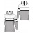 Men's 3D Illusion Hoodie with Spooky Black & White Striped Sleeves & Grey Front - Full-Zip Hooded Sweater, Long Pocket Streetwear for Halloween Costumes & Casual Wear, Machine Washable Optical Illusion Jacket