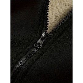 Men's Simple Printed Jacket, Everyday Coat, Seasonal Fashion, Stylish Outerwear, Trendy Coat, Warm Material, Lightweight Jacket, Printed Outerwear, Men's Fashion