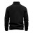New Half-Zip Men's Top, Stand Collar Half-Zip Long Sleeve Pullover