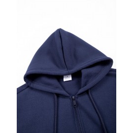 Men'S Fleece Hooded Jacket for Autumn And Winter, Featuring a Print Design of Wings And a Crown, Warm And Comfortable with Skin-Friendly Front Pockets And a Full Zipper. This Stylish And Versatile Hoodie Is Machine Washable And Available in Various