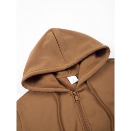 Men'S Fleece Hooded Jacket for Autumn And Winter, Featuring a Print Design of Wings And a Crown, Warm And Comfortable with Skin-Friendly Front Pockets And a Full Zipper. This Stylish And Versatile Hoodie Is Machine Washable And Available in Various