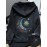 Women'S Light Pink Celestial Night Sky Hooded Jacket - Stretch All-Season Coat with Moon & Stars Back Print, Bohemian-Inspired Design, Machine Washable Casual Outerwear, Drawstring Hood & Long Sleeves for Everyday to Special Occasions (No Belt Requi