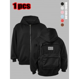 Unisex Creative Hoodie with Backpack, Backpack Hoodie, Sweatshirt with Pockets, Outdoor, Daily Wear, Sport, Backpack Can Bear A Maximum Weight Of 300 Pounds