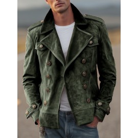 Men'S Casual Fashion Jacket for Autumn and Winter | Non-Stretch Fabric, Hooded, Fiber Lining, Solid Color, Zipper Details