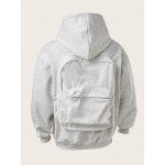 Unisex Creative Hoodie with Backpack, Backpack Hoodie, Sweatshirt with Pockets, Outdoor, Daily Wear, Sport, Backpack Can Bear A Maximum Weight Of 300 Pounds